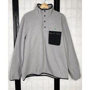 $170 Polo RALPH LAUREN Mens Poly Fleece PULLOVER Sweatshirt Jacket Large